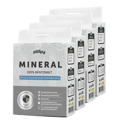 Mineral Grit - 4 zakken - (Kattenbakvulling)