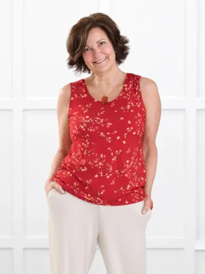 Shandra reversible neckline tank top