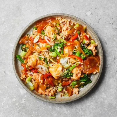 Salmon Grain Bowl (Mediterranean)