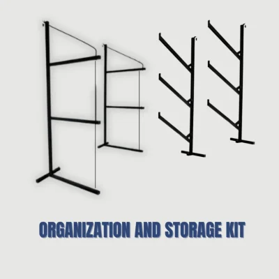 Shipping Container Shelving Kit: Brackets + Pipe Rack Storage System