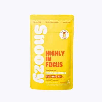 Highly In Focus Gummies - 5mg THC, 20mg CBD, and 5mg CBG