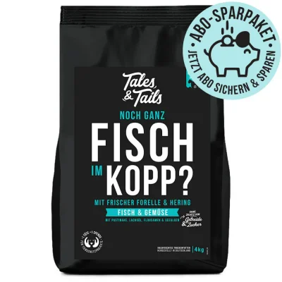 Abo - Noch ganz Fisch im Kopp? - softes Trockenfutter mit Fisch für Hunde