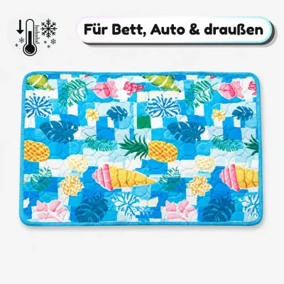 Kühlmatte Hund Sommer mit Muster