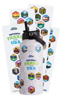 Lets Wander™ National Parks Water Bottle + Stickers