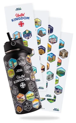 United Kingdom Bottle + Stickers