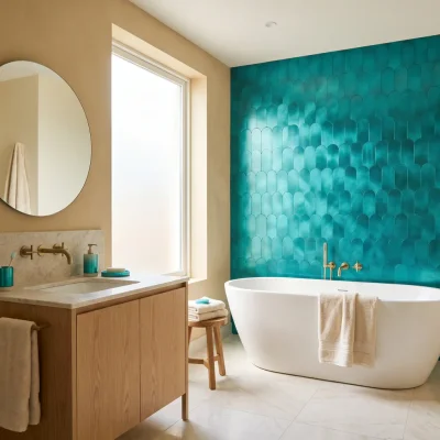 Zelfklevende Mozaïektegels Metaal | Arch Turquoise | 28,8×29,8 cm | Keuken, Bad & WC