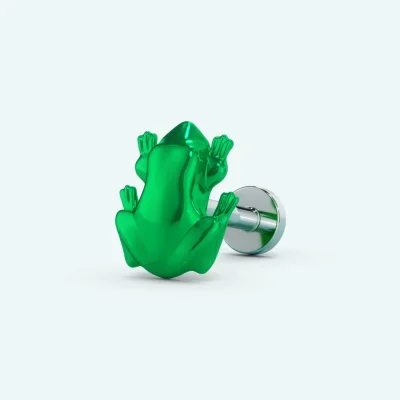Frog Flat Back Earring