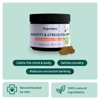 Anxiety & Stress Relief 🌿 100% natural 🫙 60 soft chews