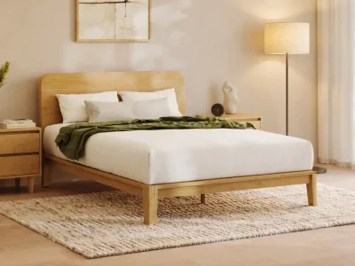 Bamboo Bed and Classic Mattress Bundle