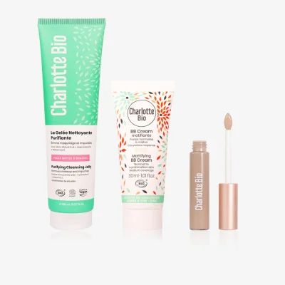 Trio BB Crème + correcteur + gelée nettoyante purifiante