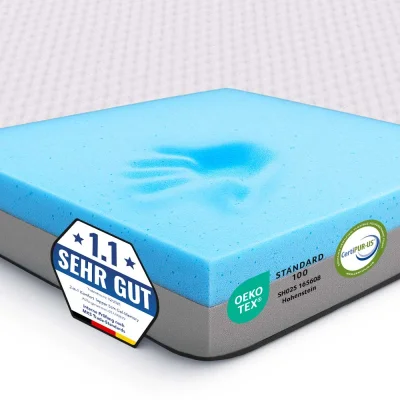 2-in-1 Komfort Topper - Duo Matratzen-Topper mit Gel-Memory-Schaum