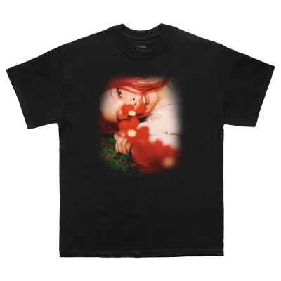 Photo Flower Black Tee