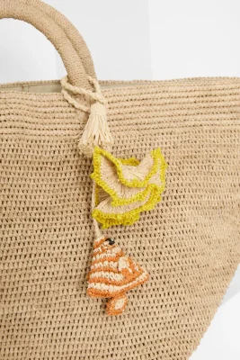 BAG CHARM Stripy