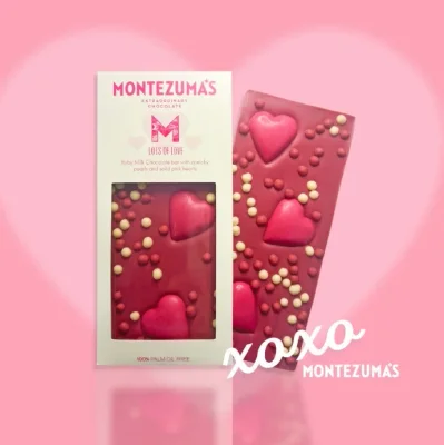 Lots of Love Ruby Chocolate Heart Bar