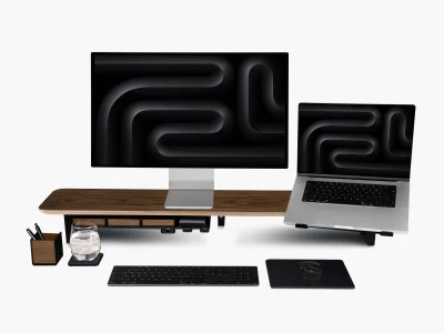 Setup Cockpit Large & Laptophalter Set - Nussbaum