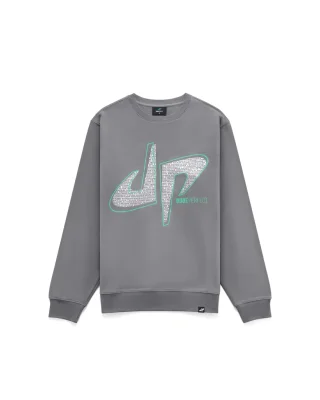 Pound It Reflective Crewneck - Youth - Gray