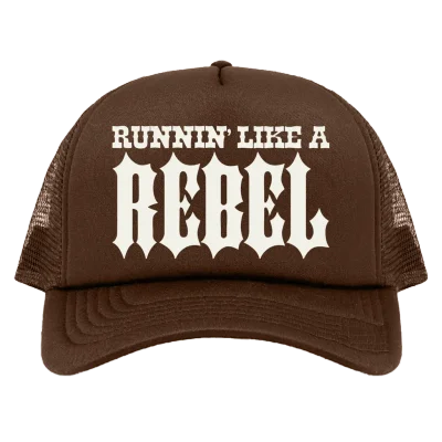 Runnin' Like A Rebel Trucker Hat