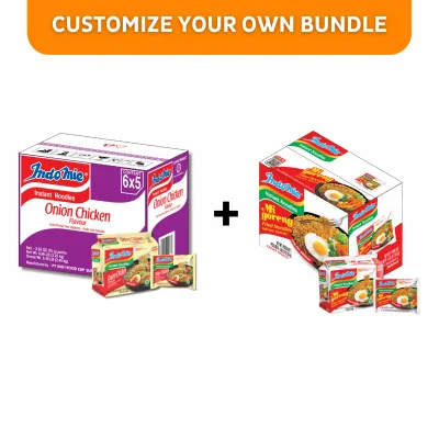 Customize Bundle Indomie Onion Chicken Flavor Instant Noodles - 30 Packs
