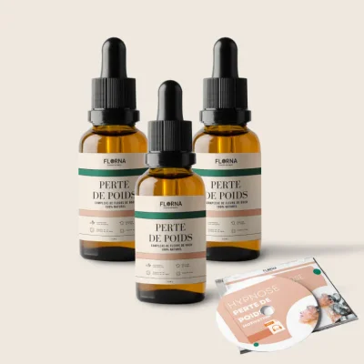 PERTE DE POIDS - Fleurs de Bach - 3 mois + HYPNOSE PERTE DE POIDS EN CADEAU