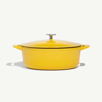 Enamelled Cast Iron Oval Dutch Oven