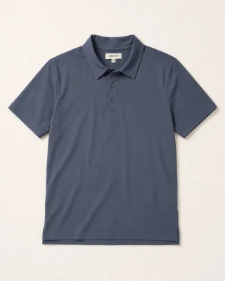 Sueded Jersey Polo