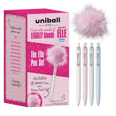 uniball™ Zento Liquid Gel Ink Retractable Pens, The Elle Pen Set