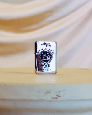 Silver Prelude to Ecstasy Flip Lighter