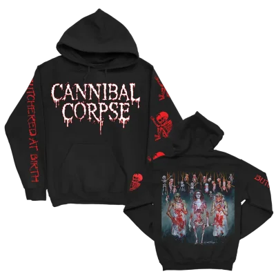 Butchered At Birth Alternate Cover Pullover Hoodie (Black)