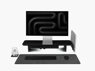Setup Cockpit Medium & Laptop Dock - All Black