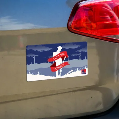 Remembrance 'Lest We Forget' Magnet Scene