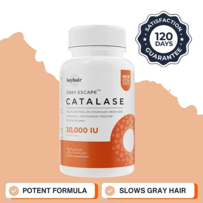 Catalase CORE 30,000 - Ultra High Potency For Gray Hair - Vegan DRcaps®