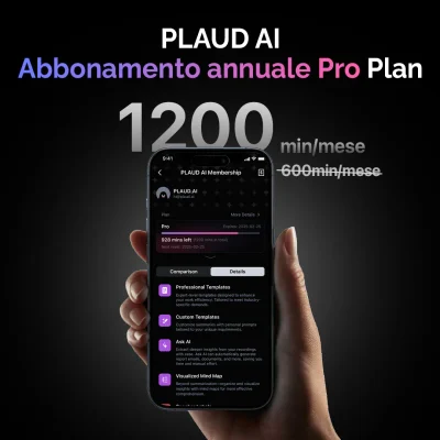Abbonamento Annuale Pro Plaud AI