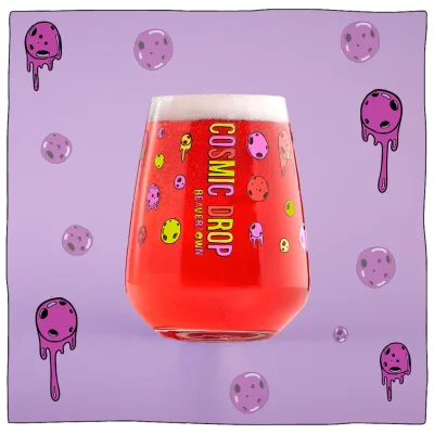 Cosmic Drop - Round Pint Glass